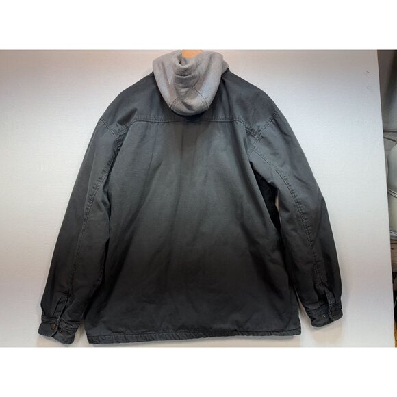 Wolverine Mens Utility Hooded Jacket Size XL Gray Insulated Outdoors Camping - Picture 13 of 16